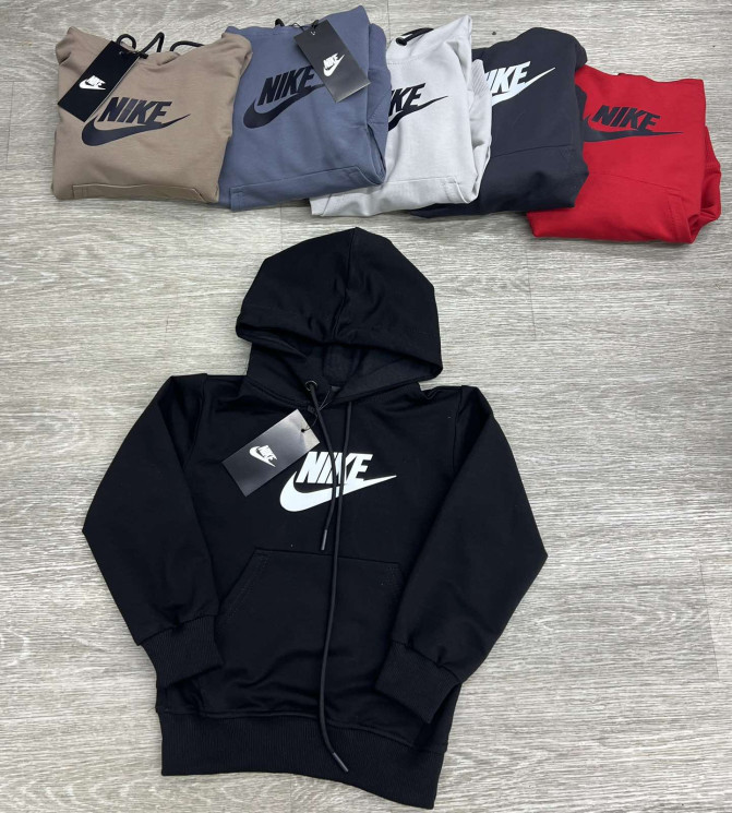 Худі дитяче Nike "324-1" двохнитка (р: 4-8 років) 6 кольорів, в упаковці 5 шт. №388610 - Spider