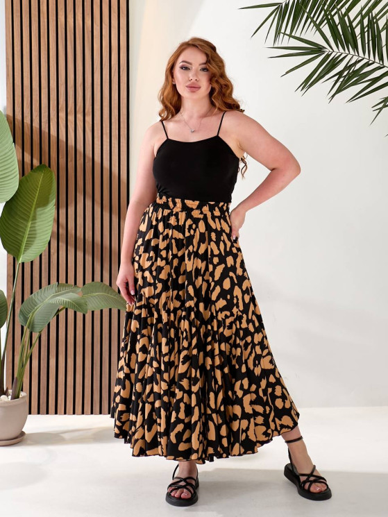 Спідниця жіноча, принт софт, м. 4400 (р: 42-54) №712522 - GrandFashion AV4663 м. 4400