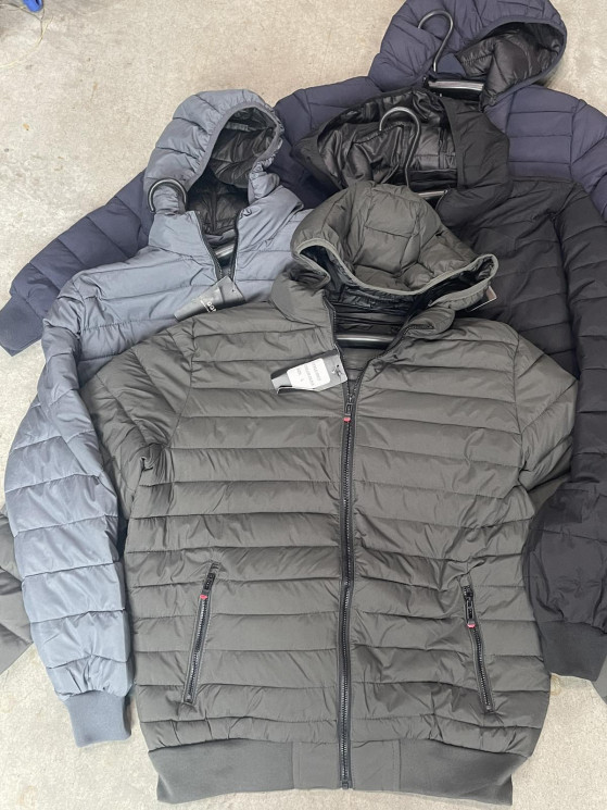 Вітрівка чоловіча, плащівка, м.88915 (р. 2XL-6XL), 4 кольори, в упаковці 5 штук №333609 - 