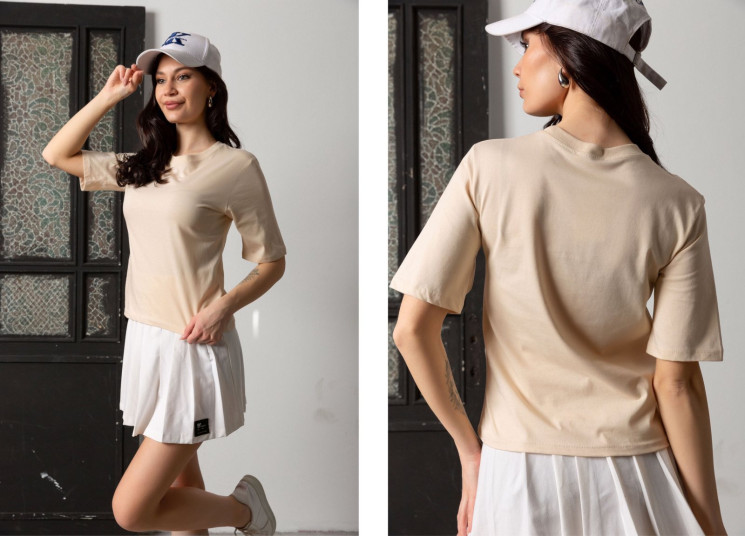 Жіноча футболка, бавовна (р: XS.S.M.L.XL.), в упаковці 8 шт. № 355355 - Relaxwear RZ3531