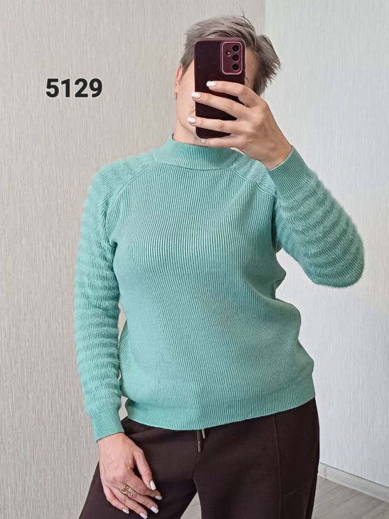 Светр жіночий, альпака, м.5129 (р. 52-58 ), мікс кольорів, в упаковці 3 штуки №339127 - Korona UG 4477