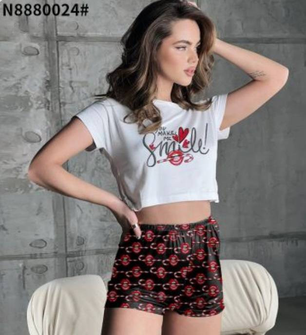 Домашній костюм жіночий, бамбук, м.8880024 (Р: 40-48 ), в упаковці 5 штук №323146 - Romeolife SE544