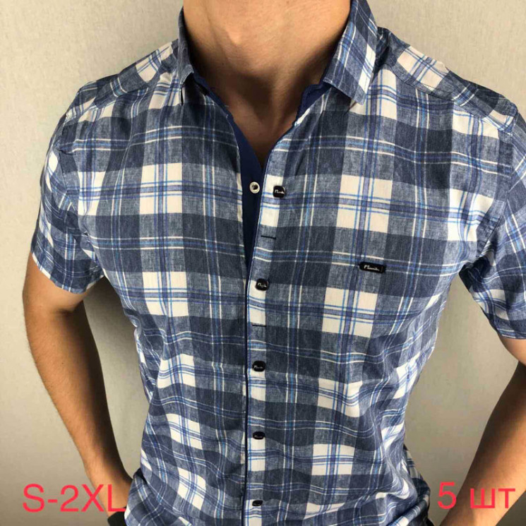 Сорочка Paul Semih р S-2XL Чоловіча M020 blue - Nadiyka BG/PO2161-2162
