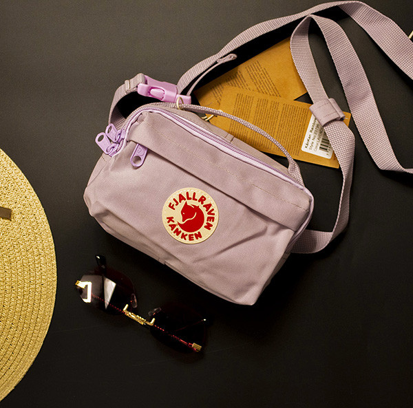 Сумка на пояс «Fjällräven Kånken» Блідо-бузкова м.23796 (р.12x18x9 см)№755890 - Amsterdam HR277
