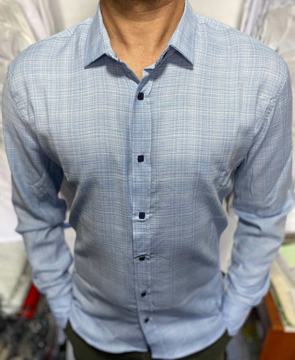 Сорочка Arma р 3XL-6XL Чоловіча S2400 blue батал - NikNumbers SE1041-1042