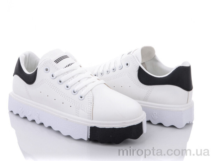 Кросівки 169-19 white-black р: 36-41, в упаковці: 8 пар, купити тільки гуртом - 760806
