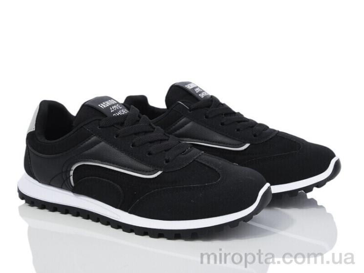 Кросівки 182-50 black р: 36-41, в упаковці: 8 пар, купити тільки гуртом - 974388