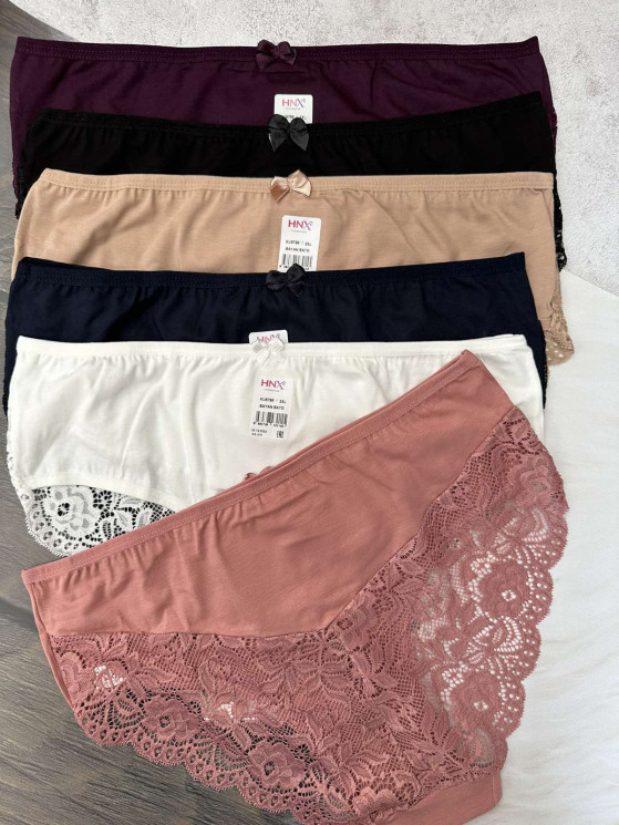 Труси жіночі 5798, (р. XXL-XXXL-XXXXL), 6 кольорів, в упаковці 6 шт. №308188 - Belio HR1840