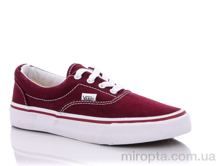 Кеди ERA-B bordo р: 36-41, в упаковці: 8 пар, купити тільки гуртом - 665901