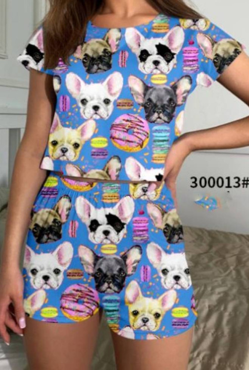 Домашній костюм жіночий, бамбук, м.300013 (Р: 40-48 ), 2 кольори, в упаковці 5 штук №323147 - 
