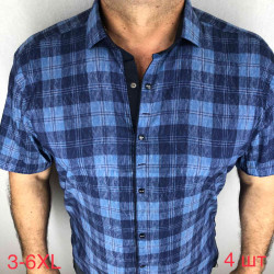 Сорочка Paul Semih р 3XL-6XL Чоловіча Y1638 blue