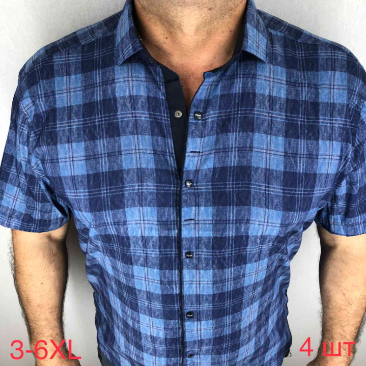 Сорочка Paul Semih р 3XL-6XL Чоловіча Y1638 blue - Nadiyka BG/PO2161-2162