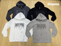 Худі чоловіче "Reload" двохнитка (р: L,XL,2XL,3XL,4XL) 4 кольори, в упаковці 5 шт. №388388