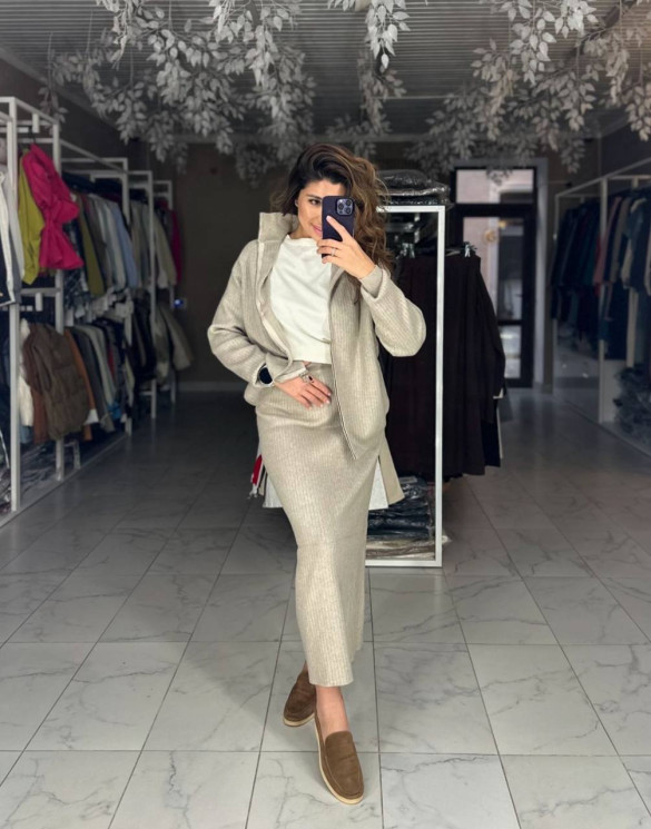 Костюм жіночий, турецька ангора рубчик м. RC-100 (р: 42-46, 48-52, 54-58) №803940 - 