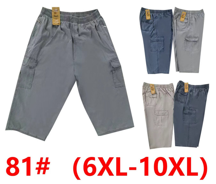 Бриджі чоловічі, котон, м.81 (р. 6XL-10XL ), 4 кольори, в упаковці 5 штук №342147 - 