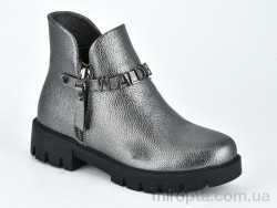 Черевики W128-3 silver р: 33-38, в упаковці: 8 пар, купити тільки гуртом