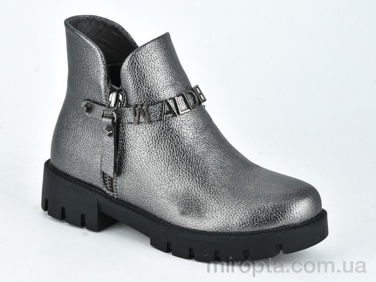 Черевики W128-3 silver р: 33-38, в упаковці: 8 пар, купити тільки гуртом - 408950