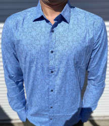 Сорочка No Brand р 3XL-6XL Чоловіча S3022 l.blue