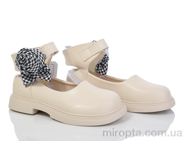 Туфлі G35 (B6850) beige р: 31-36, в упаковці: 8 пар, купити тільки гуртом - 967886