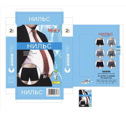 Труси чоловічі, котон, м.717 (розмір: 5XL-8XL), мікс кольорів, в упаковці 24 шт. №341029