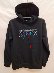  Кофта спортивна чоловіча "2316" трикотаж/фліс (Розмір: M-3XL) 3 кольори в упаковці 5 штук №150870