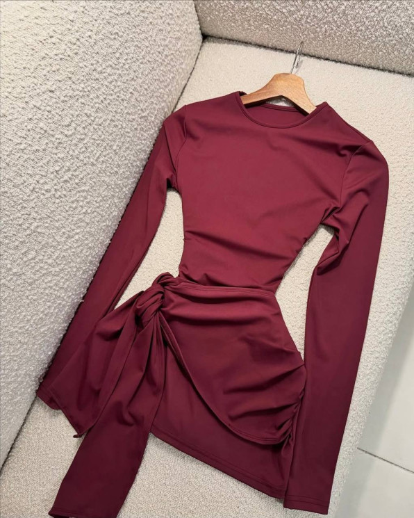 Костюм жіночий з боді та спідницею, креп-дайвінг м. 368 (р. XS-S, M-L) №412699 - 