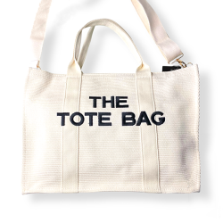 Літня пляжна сумка-шоппер "THE TOTE BAG" (Колір: Білий) м. 24-497 (р: 40 х 30 х 13 см) 754274