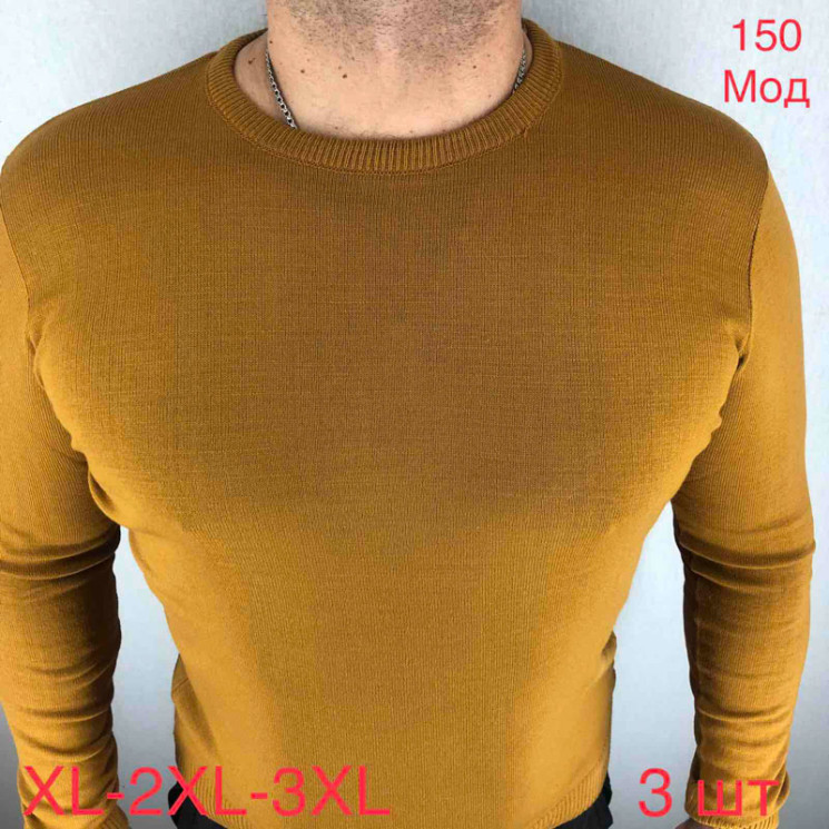 Светр Viola р XL-3XL Чоловіча 150 yellow - Nadiyka BG/PO2161-2162