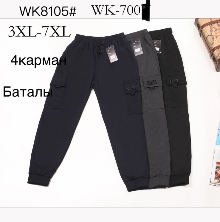 Спортивні штани чоловічі "8105" (р: 3XL-7XL) 3 кольори, в упаковці 5 шт. №372425 - Saturn UG 241