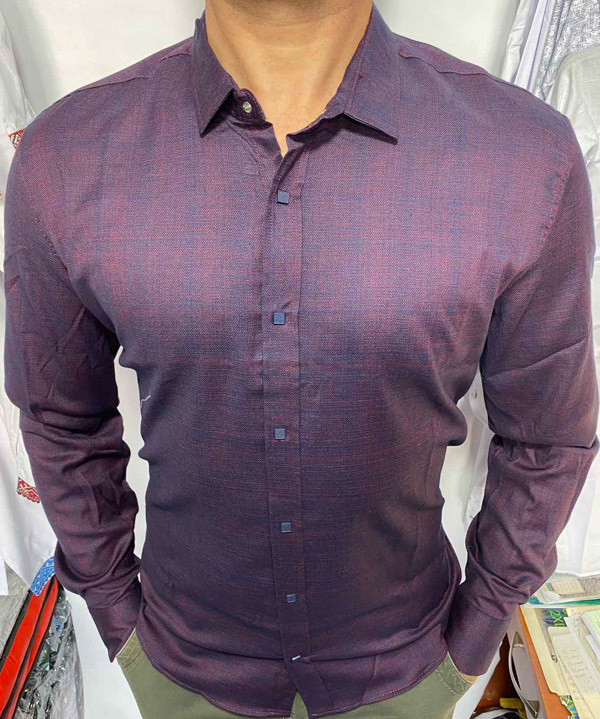 Сорочка Arma р 3XL-6XL Чоловіча S2402 wine батал - NikNumbers SE1041-1042