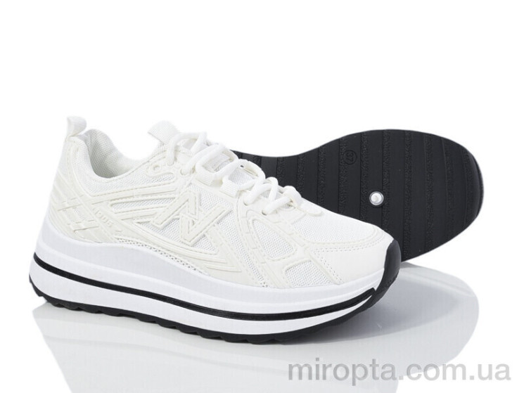 Кросівки HD43(172-39) white р: 36-41, в упаковці: 8 пар, купити тільки гуртом - 969370