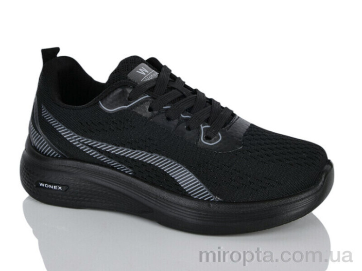 Кросівки 45-403 black р: 36-41, в упаковці: 8 пар, купити тільки гуртом - 1189571