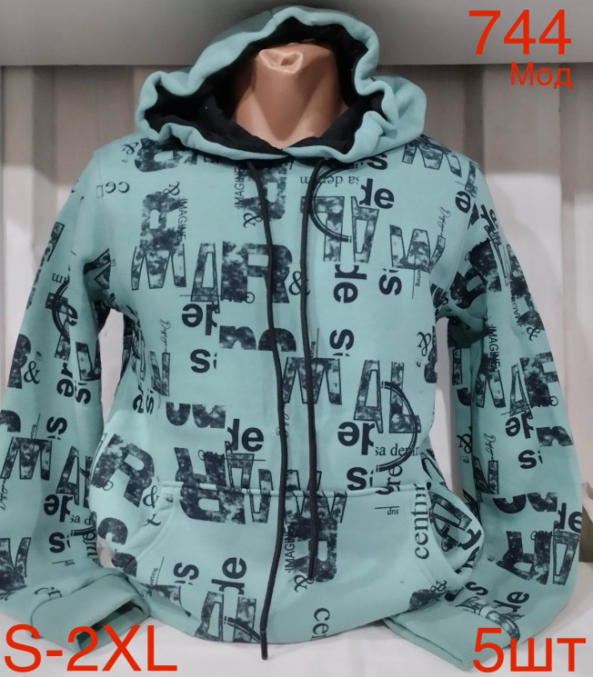 Худі чоловіча фліс м.744 (р.S-2XL) в упаковці 5 штук 759371 - Nadiyka BG/PO2161-2162