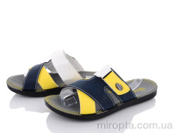 Шльопанці 24-Ш23 blue/ yellow/white р: 41-45, в упаковці: 24 пар, купити тільки гуртом