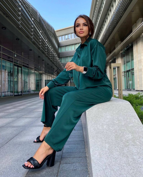 Костюм жіночий, шовк, м. 1079 (р: 42-44, 46-48) №706406 - BestFashion RZ6220 м. 1079