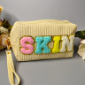 Прямокутна плетена косметичка "SKIN", м.24-402, (р. 18х8х12 см ), 2 кольори,№751717 - Amsterdam HR277