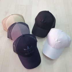 Бейсболка чоловіча "Adidas" котон, сітка (р: 55-57,57-59,59-61) мікс кольорів, в упаковці 6 шт. №388160