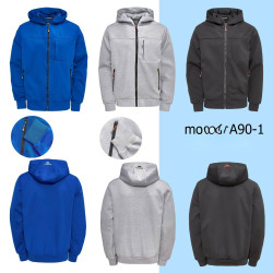 Кофта спортивна чоловіча, еластик, м.А90-1 (Розмір: 2XL-6XL ), 3 кольори, в упаковці 5 шт. №326560