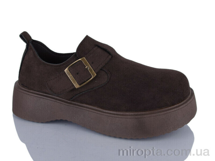 Туфлі Prime KT-202 brown р: 37-40, в упаковці: 8 пар, купити тільки гуртом - 1207180