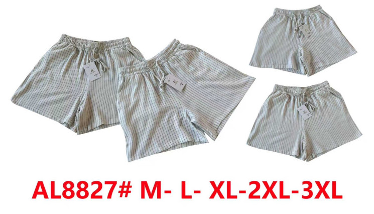 Шорти жіночі, льон, м.AL8827  (розмір: M-3XL ), в упаковці 5 штук №342823 - Vanda SE1013