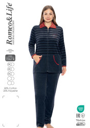 Домашній костюм жіночий "2267-В" котон (р: 3ХL,4XL,5XL) в упаковці 3 шт. №382622