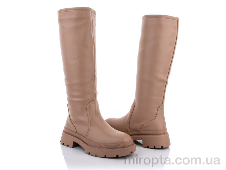 Чоботи M11(E8296)-5 apricot р: 36-41, в упаковці: 8 пар, купити тільки гуртом - 775741