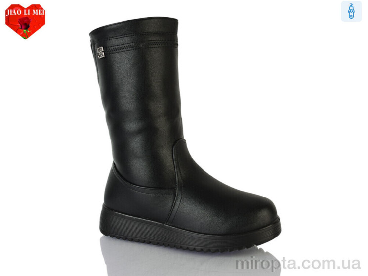 Чоботи 887 black р: 37-42, в упаковці: 8 пар, купити тільки гуртом - 1215673