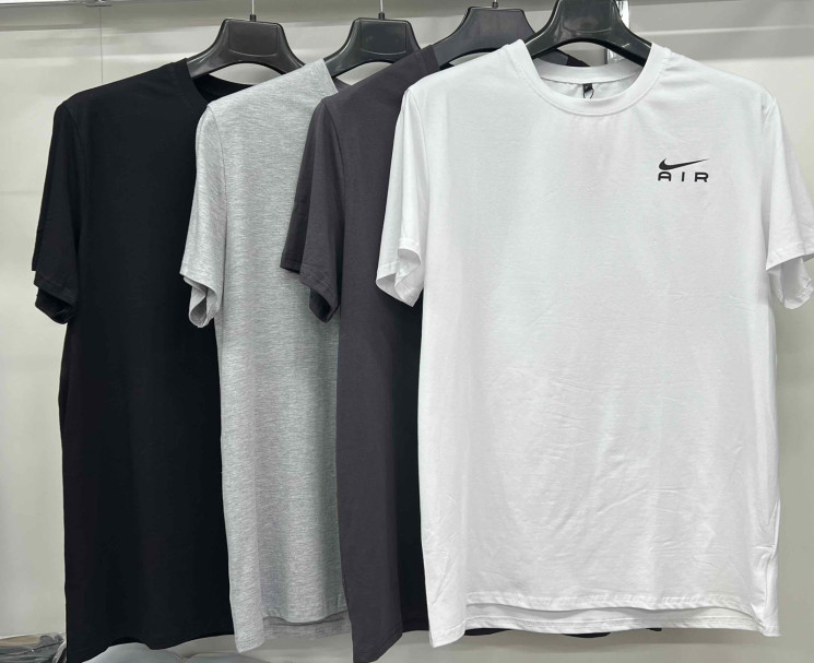 Футболка чоловіча, котон (р. M-3XL ), 4 кольори, в упаковці 5 штук №327486 - 