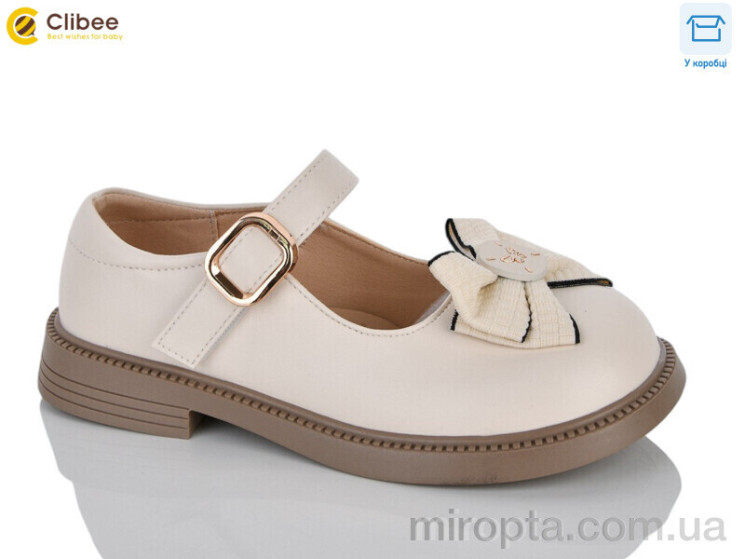 Туфлі DC805 beige р: 32-37, в упаковці: 6 пар, купити тільки гуртом - 1195221