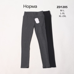 Лосини жіночі, трикотаж "ZD-1205" (р: М-L, L-XL, XL-2XL) мікс кольорів, в упаковці 6 шт. №357466