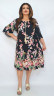 Сукня жіноча, віскоза (р: 48-54) 5 кольорів №369110 - Marion