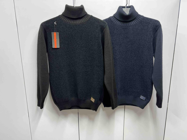 Светр чоловічий, шерсть (р: L,XL,2XL) 2 кольори, в упаковці 3 шт. №380766 - Turkey SE897