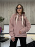 Худі жіноча трикотаж Лакоста на флісі м.JW-50151 (Розмір: L-4XL) 5 кольорів в упаковці 5 штук №756464 - Coolme WE3111