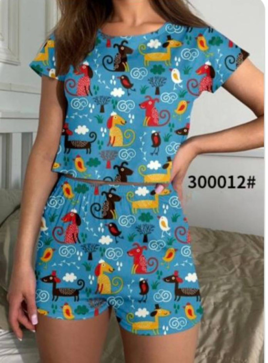 Домашній костюм жіночий, бамбук, м.300012 (Р: 40-48 ), 4 кольори, в упаковці 5 штук №323150 - 